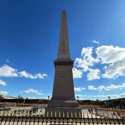 In the 1790s this spot is where noble people were executed including the King and Marie Antoinette