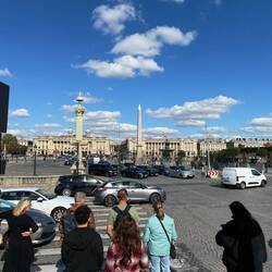 Looking back up the Place de la Concord