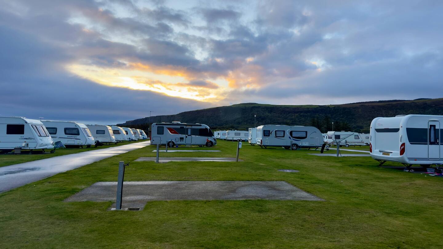 Riesige Campingplätze