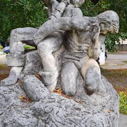 Und durch einen Park