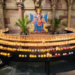 A candle for Amr in Strasbourg, France