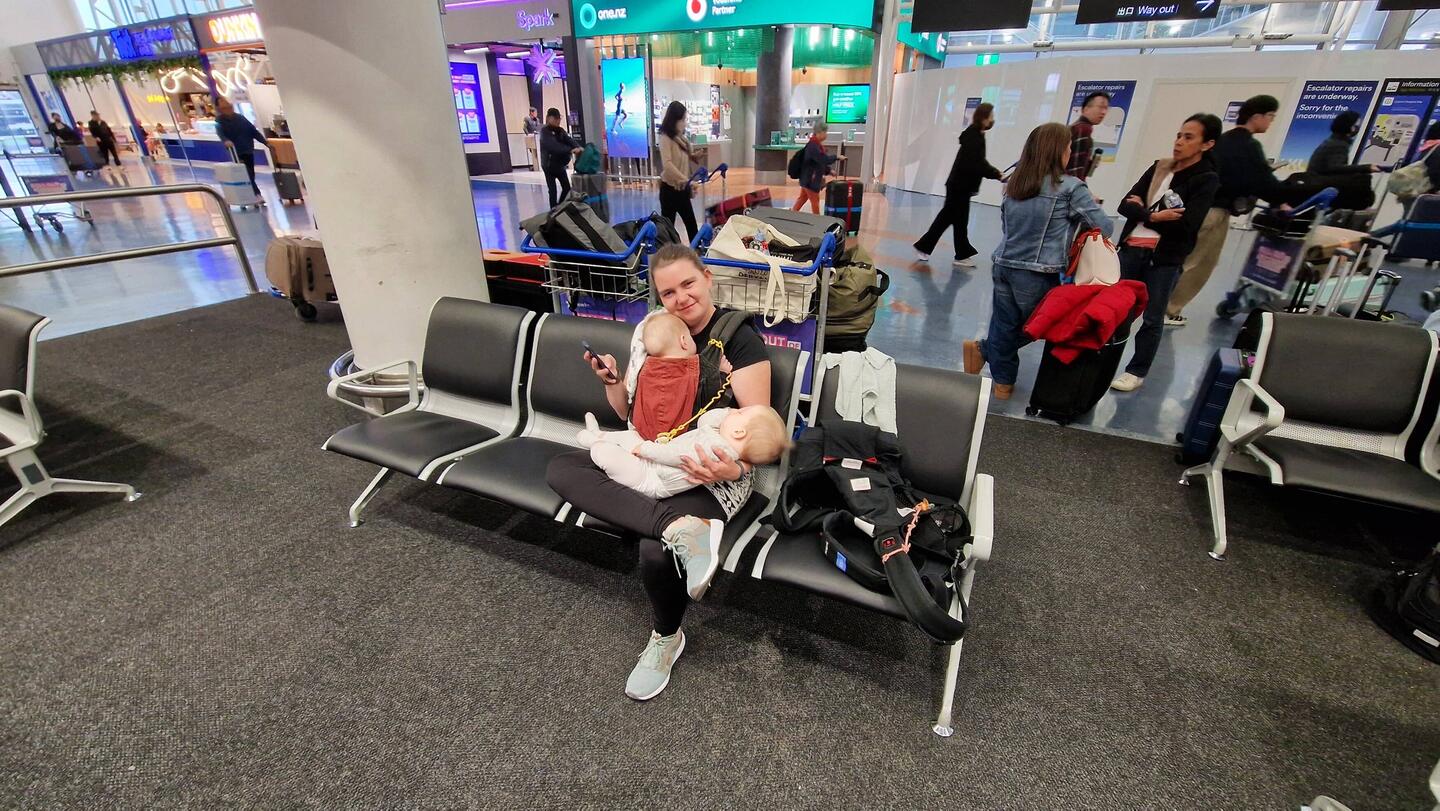 2,5 Schlafmützen am Flughafen in Auckland
