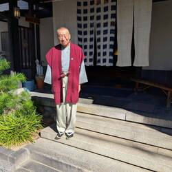 The owner of the 150 year old Ryokan farewelling our group