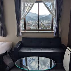 Strong 80s cocaine empire interior vibes in here, leather recliner and shiny black desk not shown