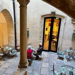 Breakfast in old hotel