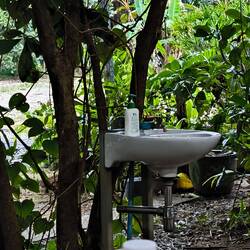 Waschbecken im Restaurant