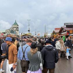 Walking through the festival