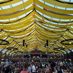 The inside of our final tent of the evening