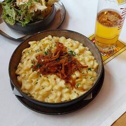 Dinner. I had spatzle and Jim had dumplings. 😊