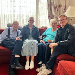 Michael and Glenda Hutton my mums longtime school friend