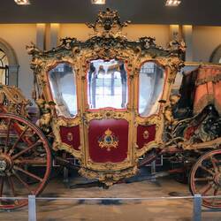 Emperor Maximilian's carriage at Chapultepec Castle.