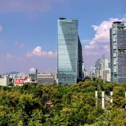 The city seen from one terrace of Chapultepec Castle.
