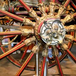 Detail of the royal carriage.