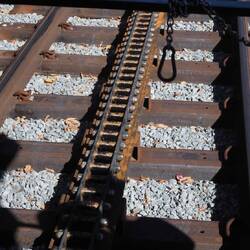 The Rack the cog drives on