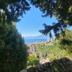 Blick von der Burg Trsat auf die Kvarner Bucht