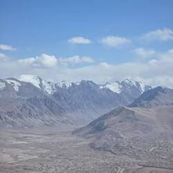 Afghanistan in the foreground, Pakistan in the background