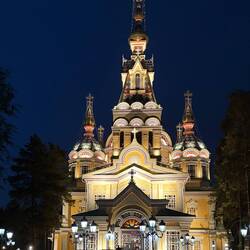 The biggest wooden cathedral and supposedly built without nails, but some screws and such