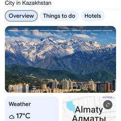Almaty, the old capital before independence from the Soviet Union