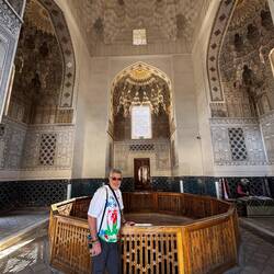 Inside the mausoleum