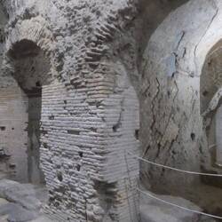 Underground roman street of shops