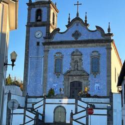 Beautifully covered with tiles likely from Lisbon (famous for tiles)