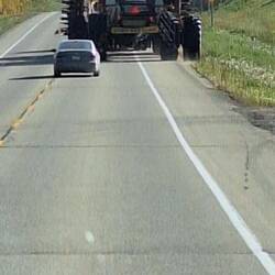 Gigantische Mähdrescher