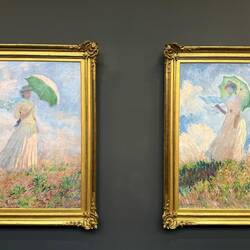 Claude Monet's paintings of women with parasols