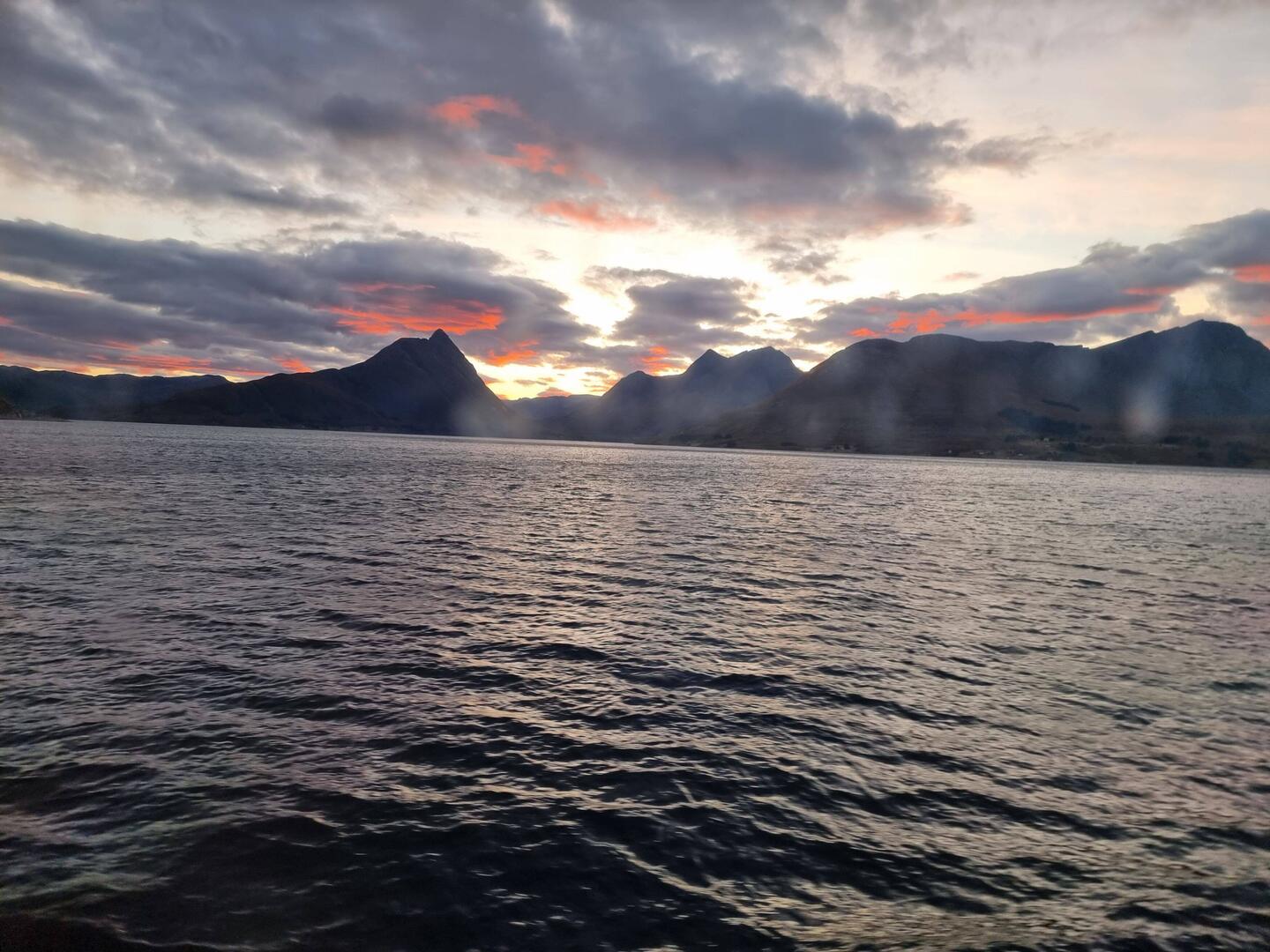 Blick aus dem Kabinenfenster am Morgen