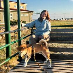 Riesen Schaukel, schwer für Mica 😂