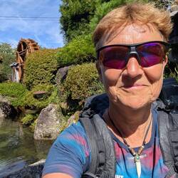 Selfie mit Wasserrad