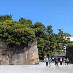 Palace gates, big stones