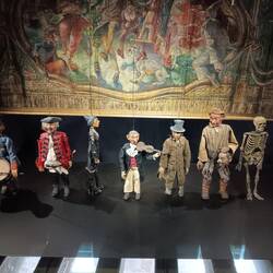 Part of the puppet museum at the castle