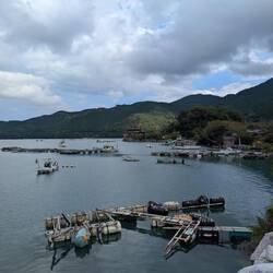 On approach - the big brown building