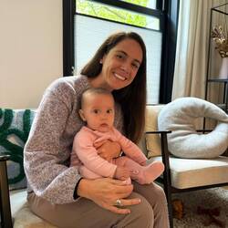 Chelsea and baby Billie
