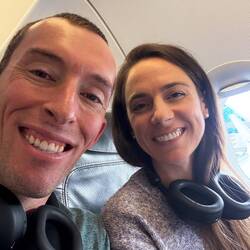 Flying to Amsterdam