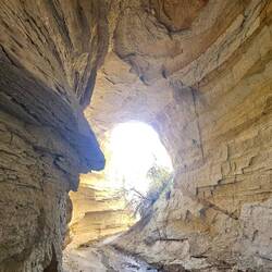 Durch die "Tünel" des Flußes.