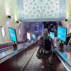 Down to the platform