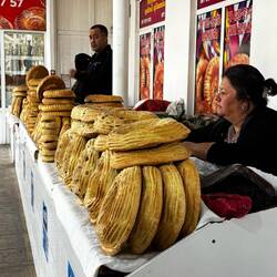Bread in Uzbekistan is a staple