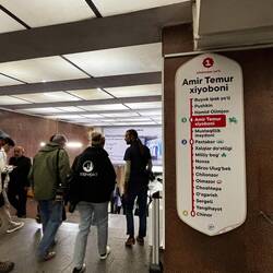 Entering the subway
