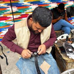 Brad had his belt fixed