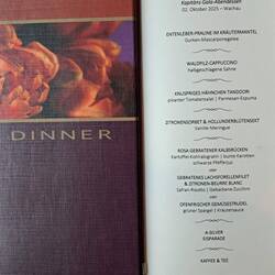Das Menü heute Abend