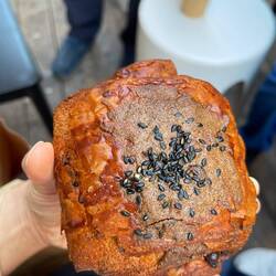 Chocolate sesame croissant