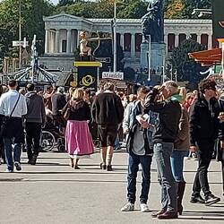 Und über allem wacht die Bavaria.