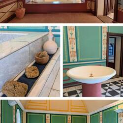 oben das Kaltbad, dann das Warmbad