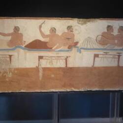 Painting from inside diver's sarcophagus