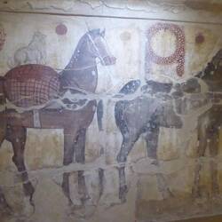 Painted wall of Lucanian tomb