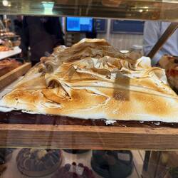 Biggest lemon and meringue tart!