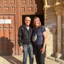 Our volunteer guide at the cathedral, although he only spoke Spanish. 😂
