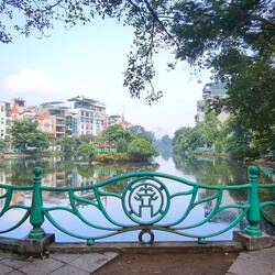 auf der Insel soll der Dorftempel stehen...