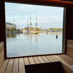 Our sauna view